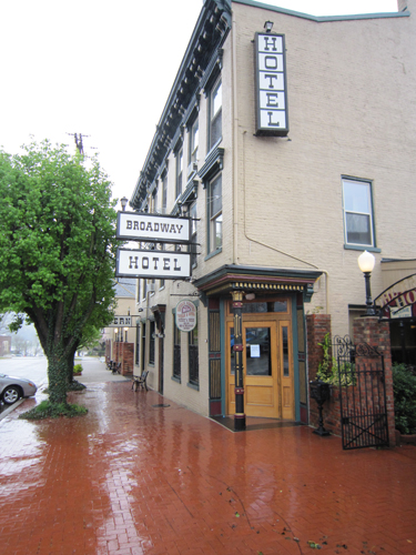 Historic Broadway Tavern whose door has been replicate by Welch Millwork and Design