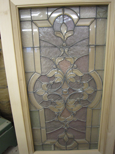 Stained glass from Costigan door; removed during restoration process