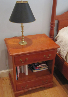 nightstand from front, constructed by Welch Millwork and Design