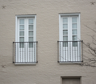 doors of house on Walnut Street in Madison